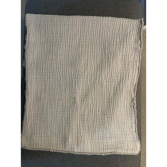 Casaluna Other - Casaluna King Textured Solid White Cotton Rectangular Pillow Sham Bedding